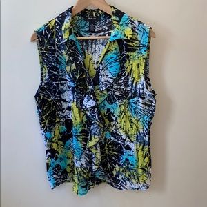 Macy’s Style&Co sleeveless button down blouse